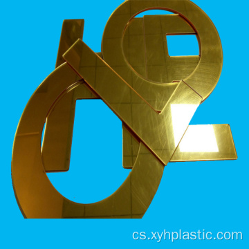 Zlaté akrylové zrcadlo Stříbrná akrylová zrcadlová deska